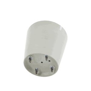 Ecopot Amsterdam Sur Roulette 60CM Blanc-Gris